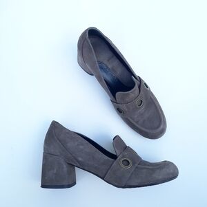 Audley London Heels Pumps Taupe Suede